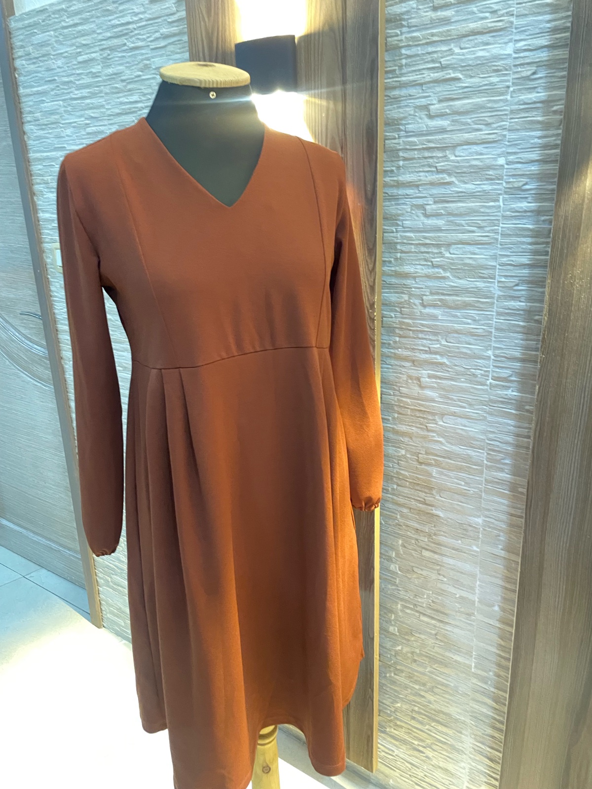 Robe rouge brique 