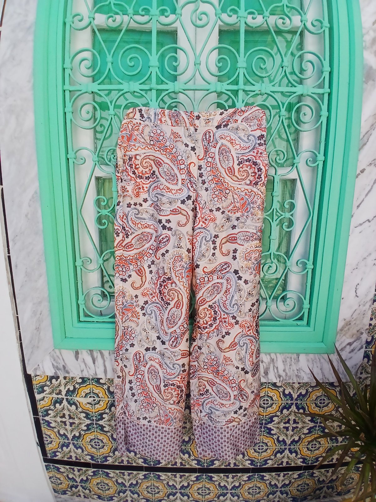  Pantalon fluide imprimé cachemire Mango (MNG) - Taille XS