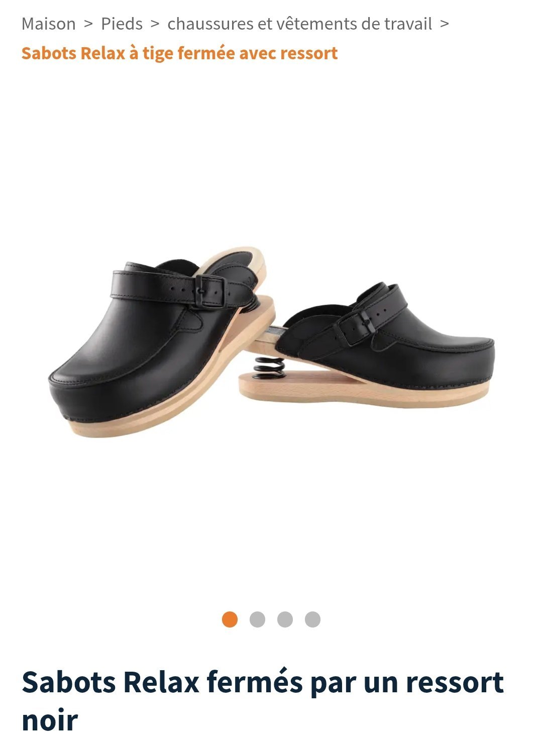 Sabot médical en cuir de la marque italienne haut de gamme Baldo T38/40