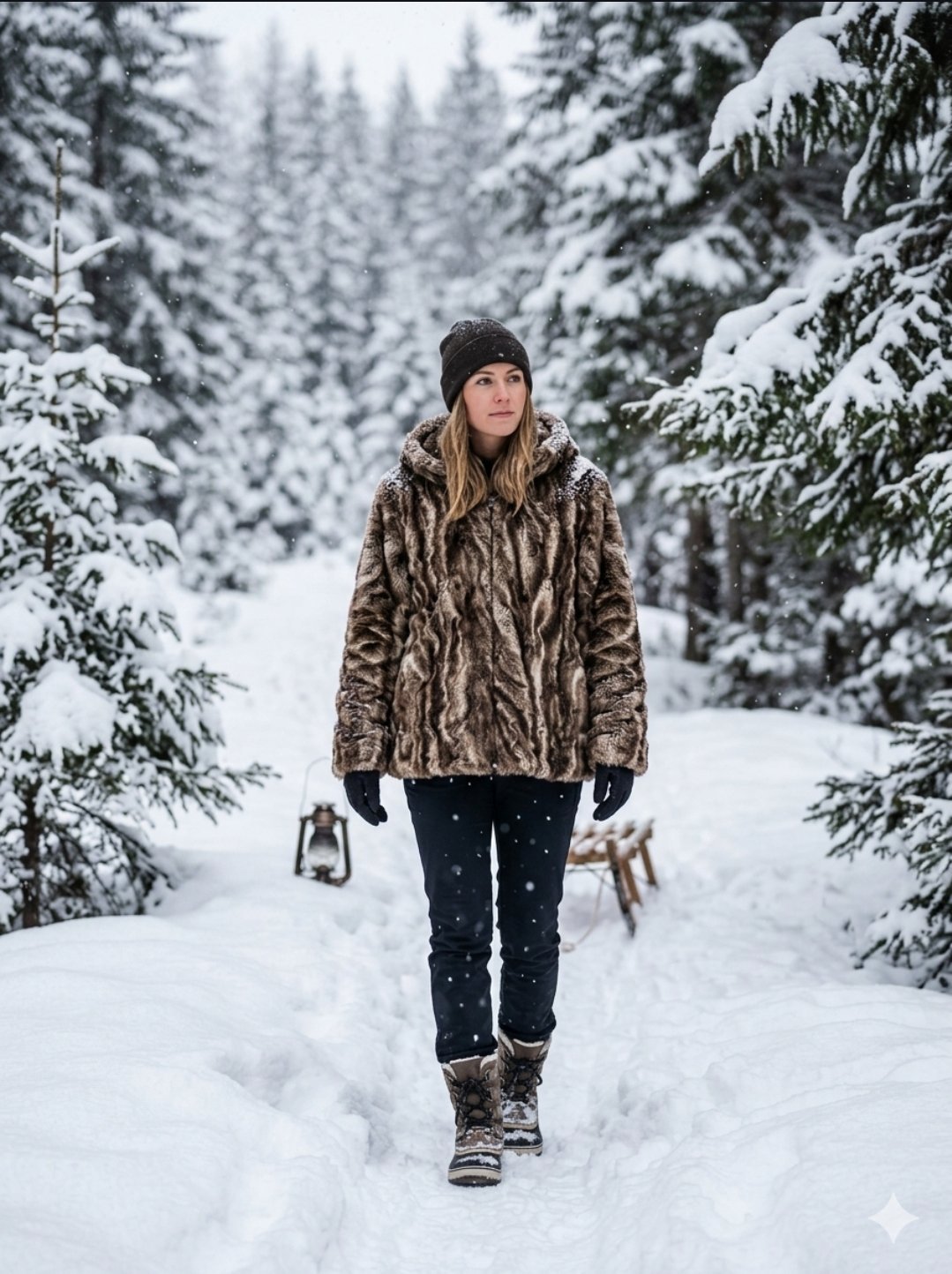Magnifique manteau d’hiver mi-long entièrement réversible, parfait pour changer de style selon vos envies ! T 40/42/44