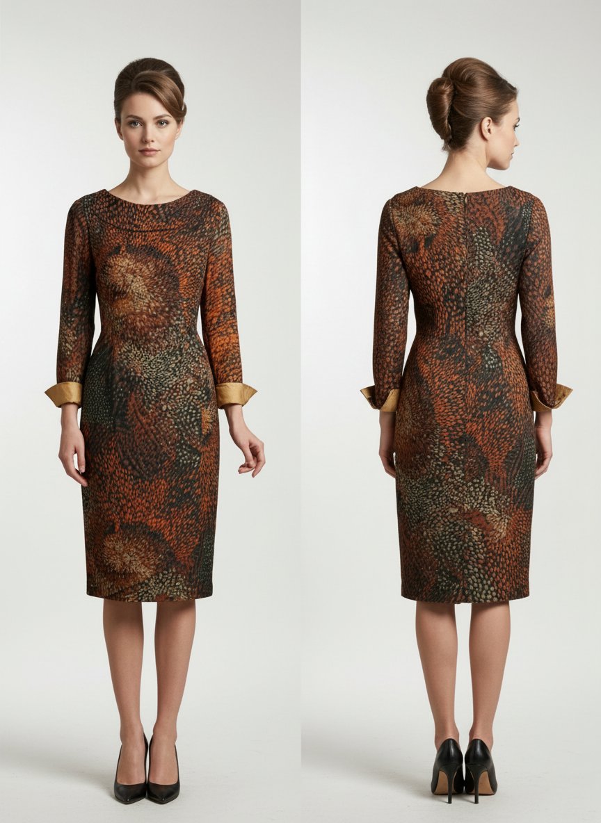 Robe Vintage Haute Couture d’Époque – Salon E. Hagedorn Berlin – Pièce de Collection Rare T38/40