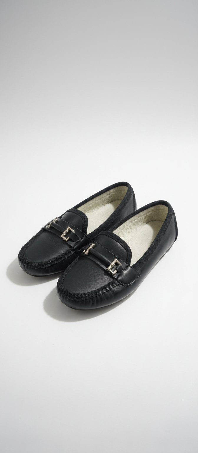 Mocassin noirMocassins d'Hiver Douillets Fourrés – T38 (Très bon état)