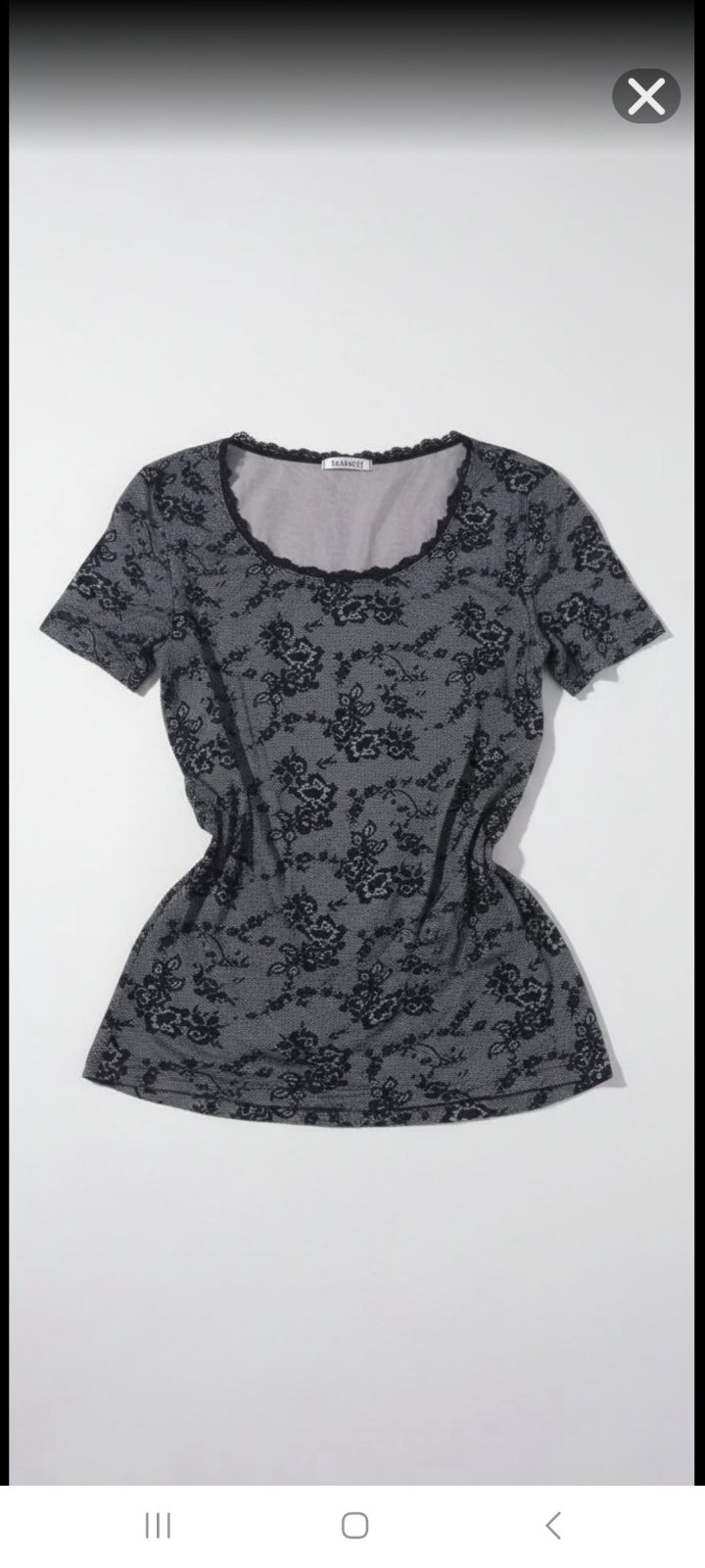 Top en dentelle noire Damart - Style Romantique / Chic