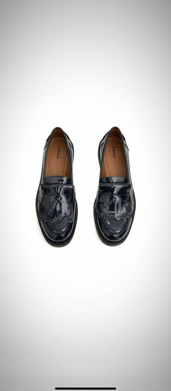 Mocassins en Cuir Verni Italien FRAU – T38 (Très bon état)