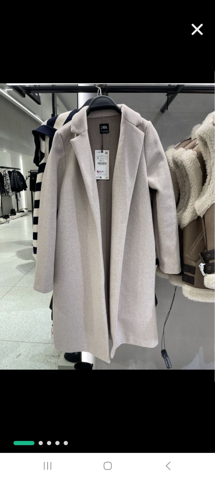 Manteau zara T38 