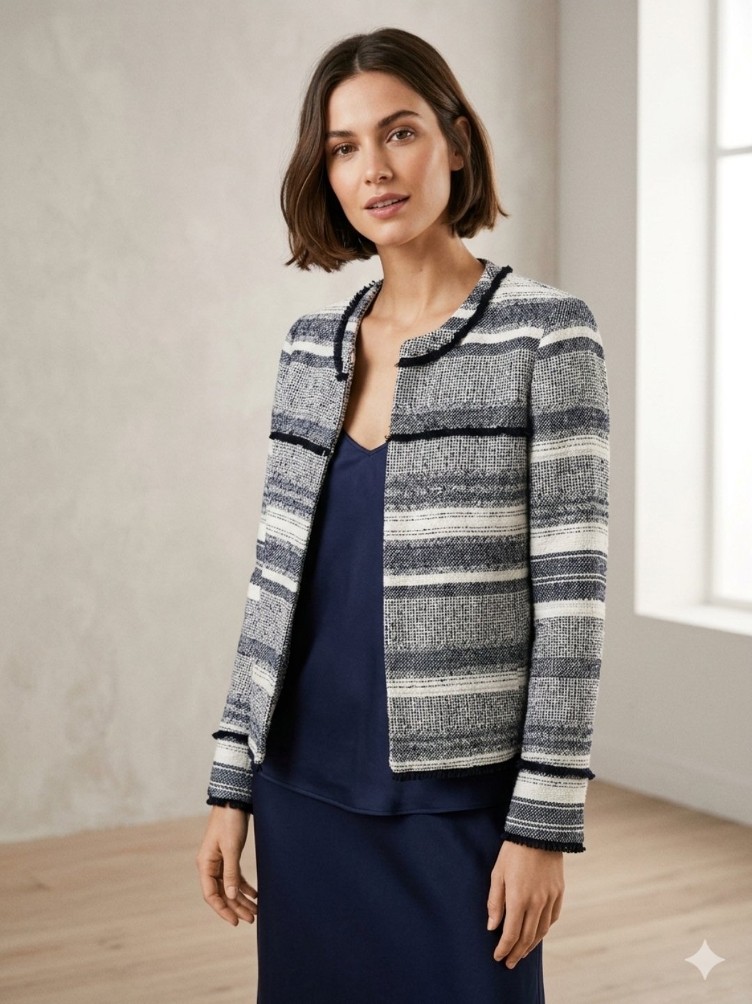Veste en Tweed MANGO Suit (Style Jacquard) T XS/S/M