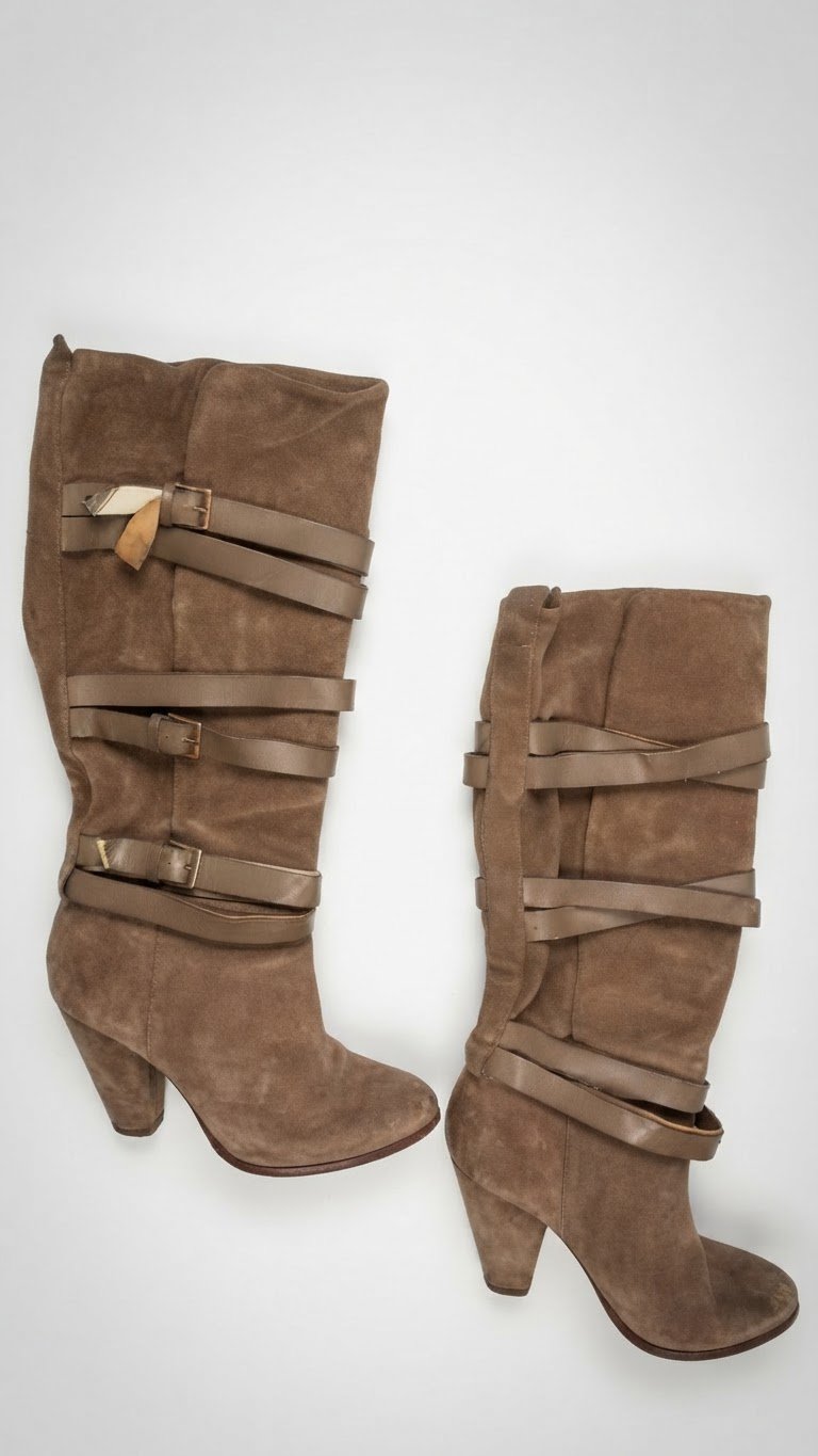 Bottes hautes à lanières Zara Trafaluc Camel très peu porté/Vendues en l'état pour une seconde vie. Idéales pour petit budget !
