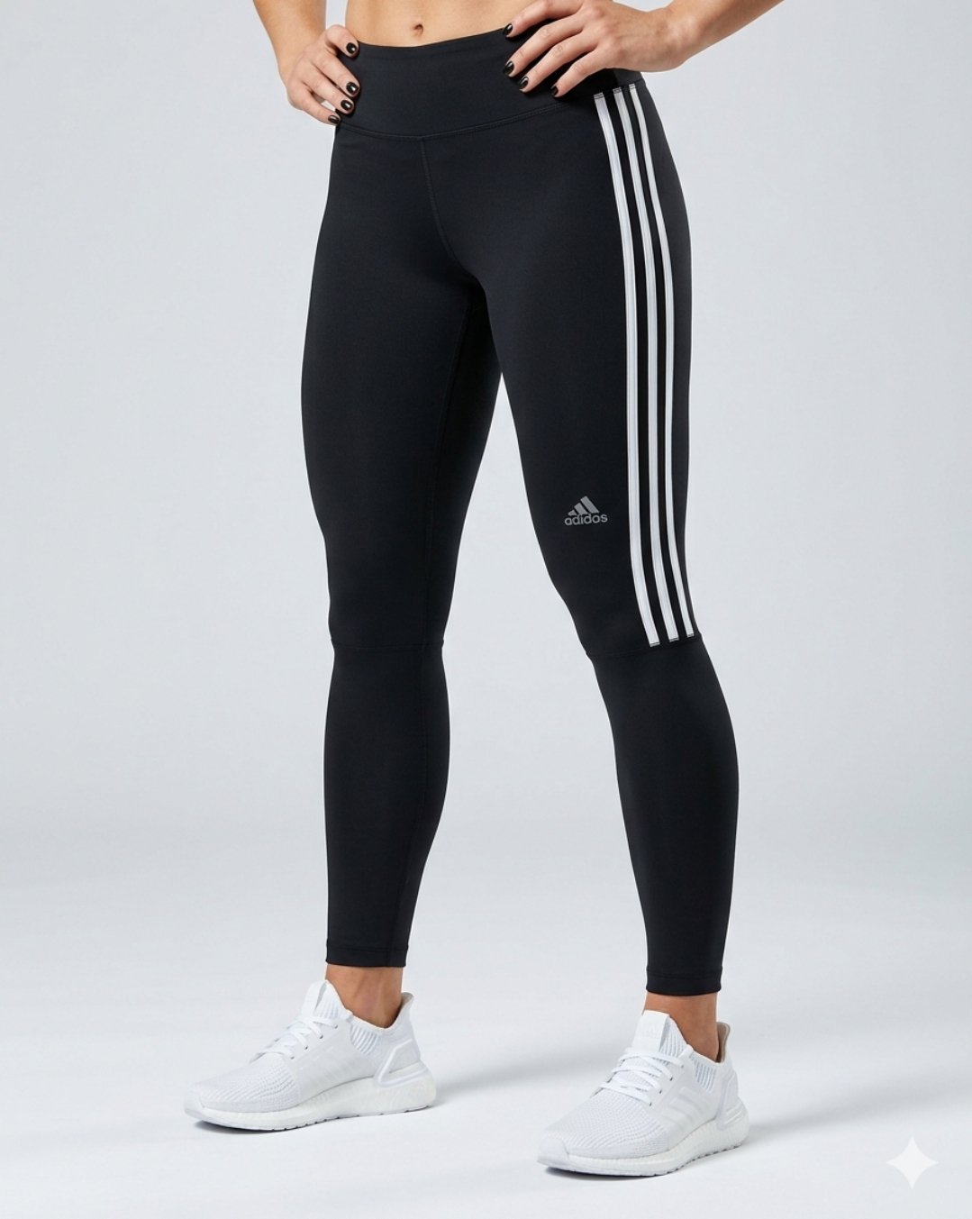 Legging / Pantalon de sport Adidas noir à 3 bandes – Excellent état