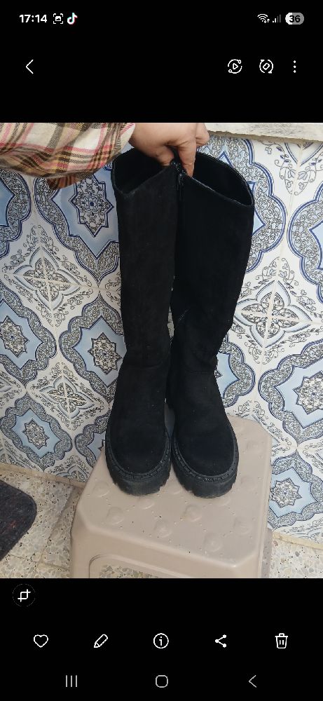Bottes en daim