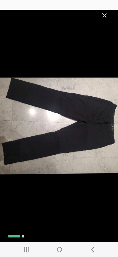 Pantalon noir zara comme neuf L