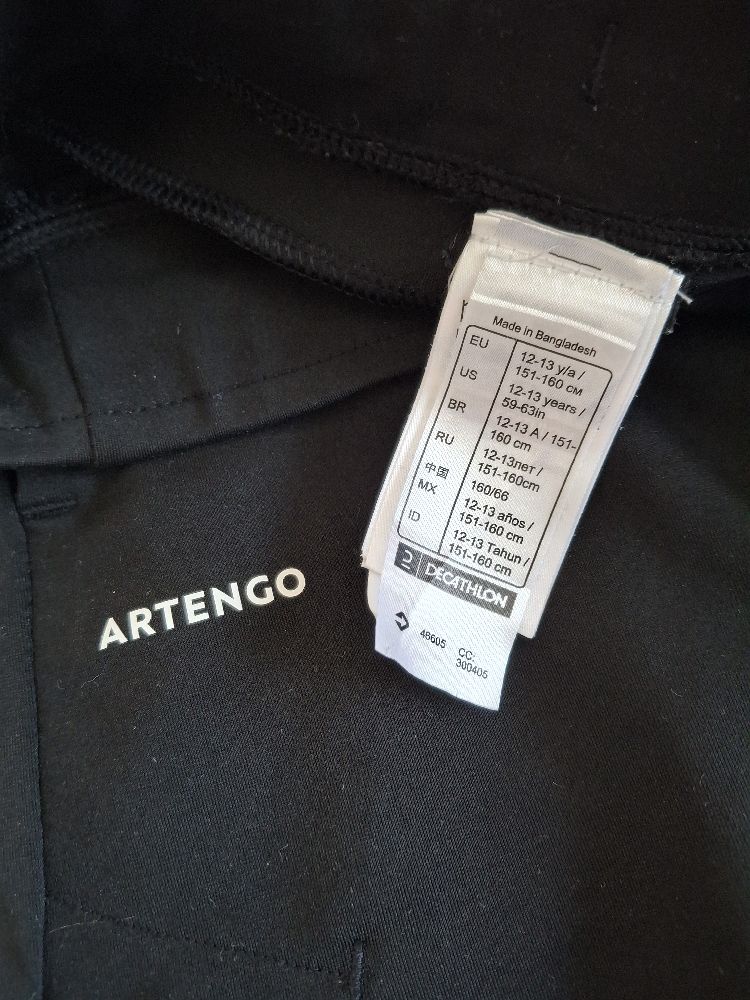 Legging noir artengo pour 12/13 ans ira pour taille s