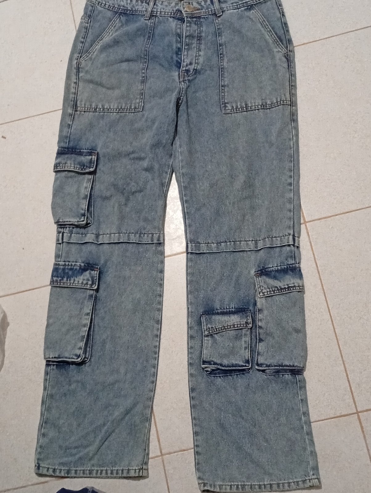 Baggy cargo jean taille 44