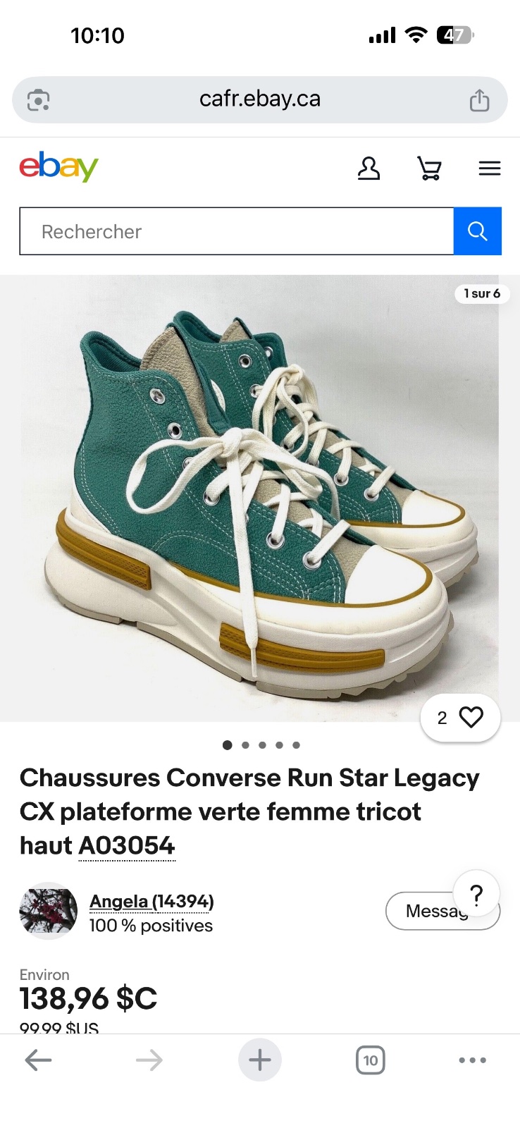 Converse all star importé pointure 38