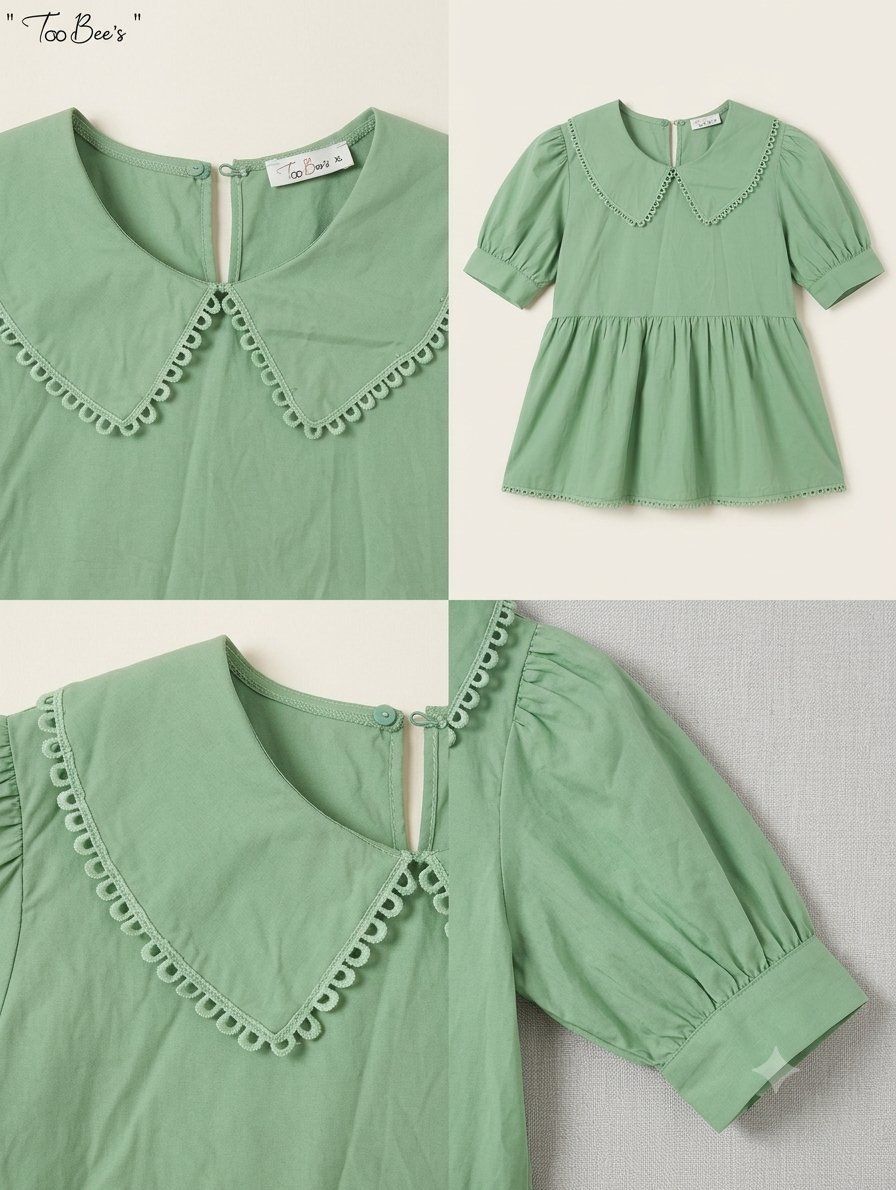 💚 À VENDRE : Magnifique Haut Vert Pastel "Too Bee's" (Excellent État)