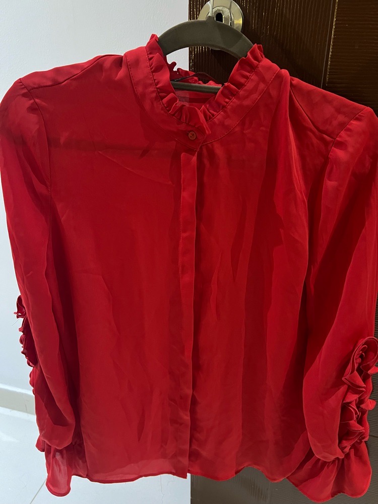 Chemise zara rouge 