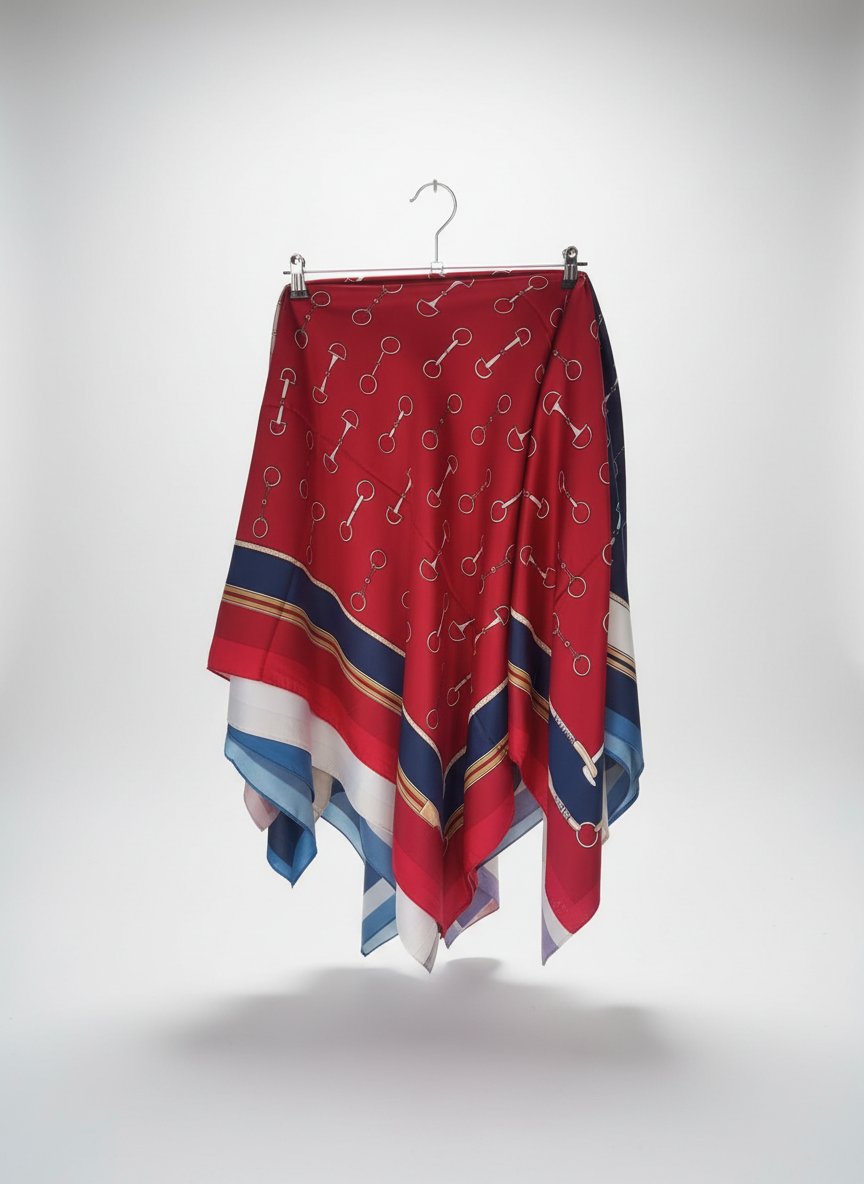  Pack deux Scarfs soie satiné 