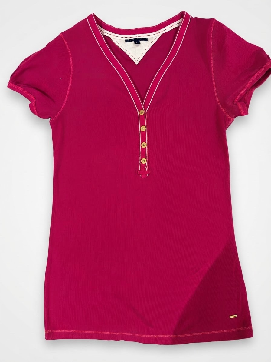 Pull tommy rose fushia