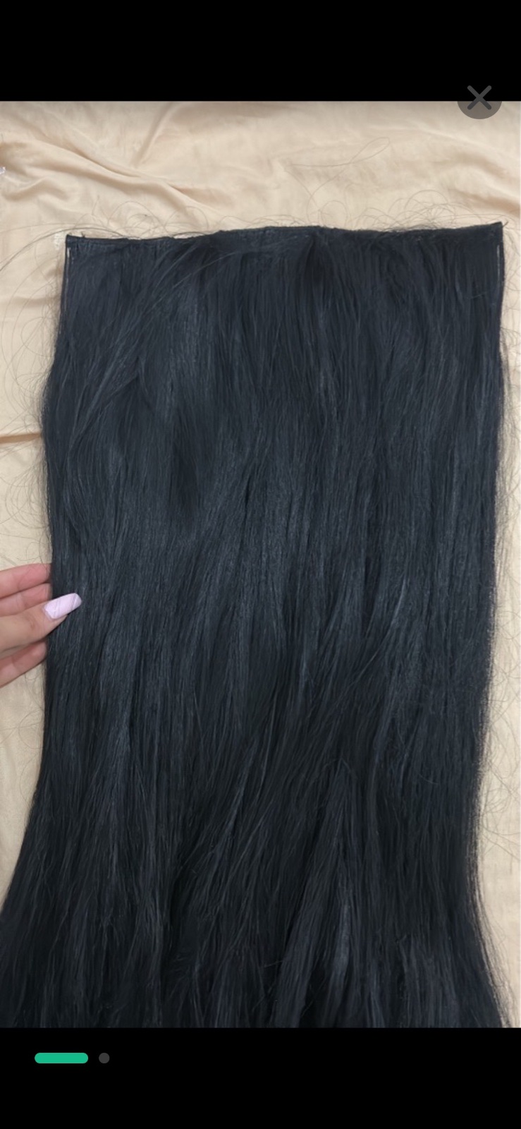 Extension de cheveux noir 50cm