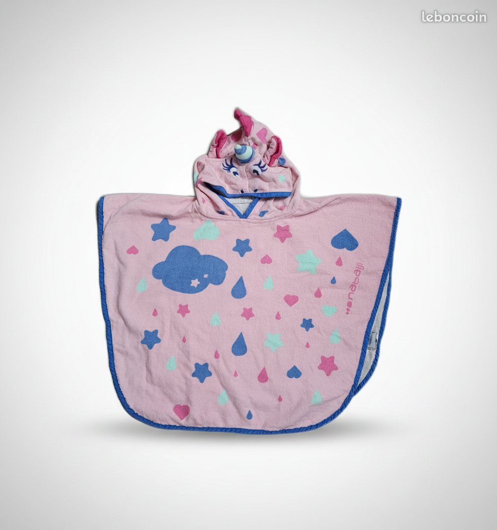 Cape de bain Decathlon bb fille