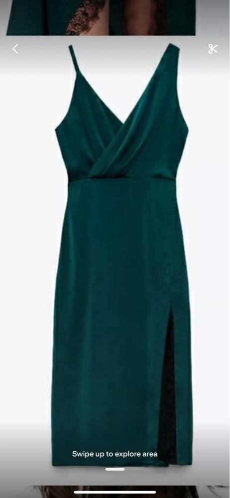 Robe satinée zara 