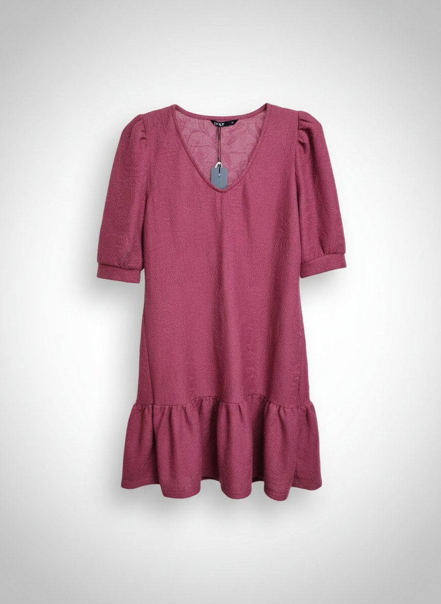 Robe rouge bordeaux 