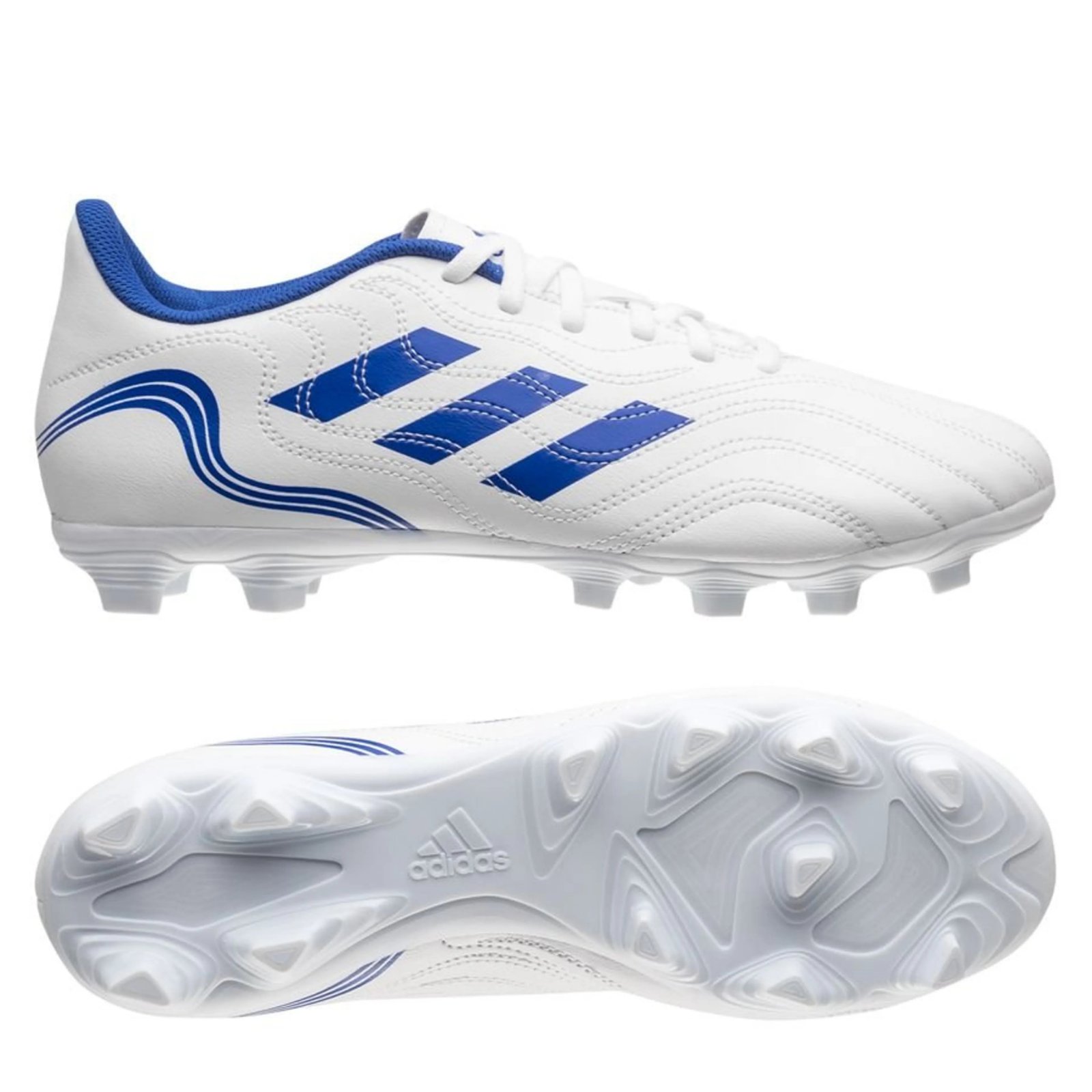 Adidas Copa Sense .4 FG Diamond Edge - Blanc/Bleu/Bleu Marine