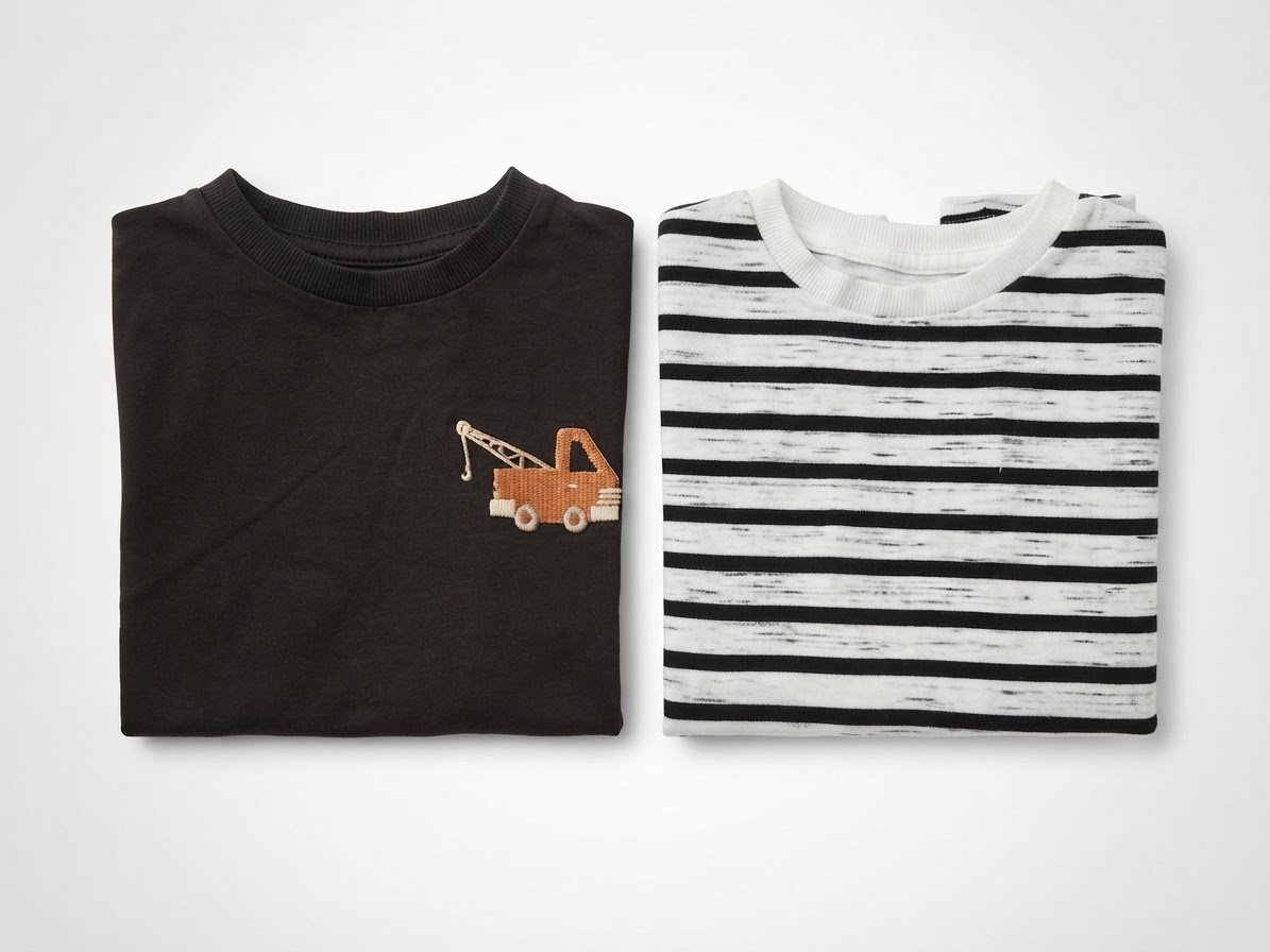 Lot de deux t-shirts pour un petit garçon 