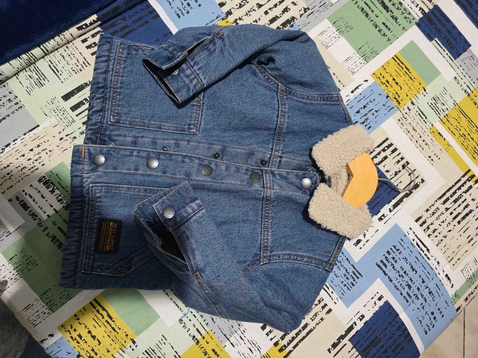Veste en jean hivernale 