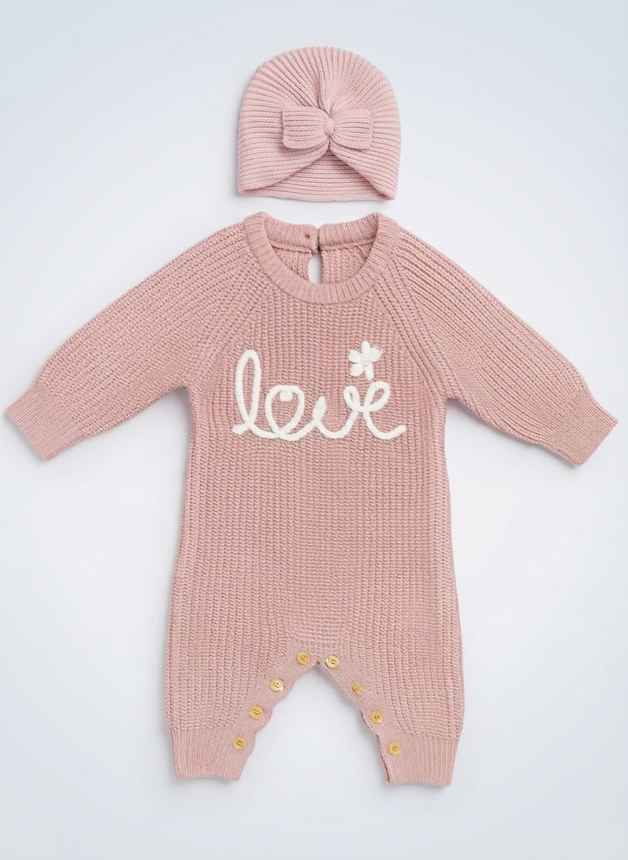 Combinaison + Bonnet Bébé 