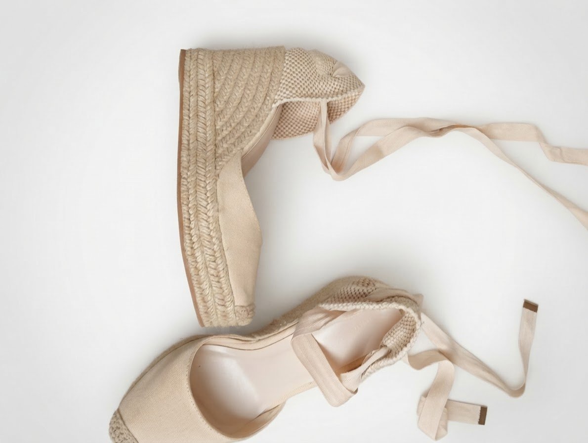 Compensées beige 