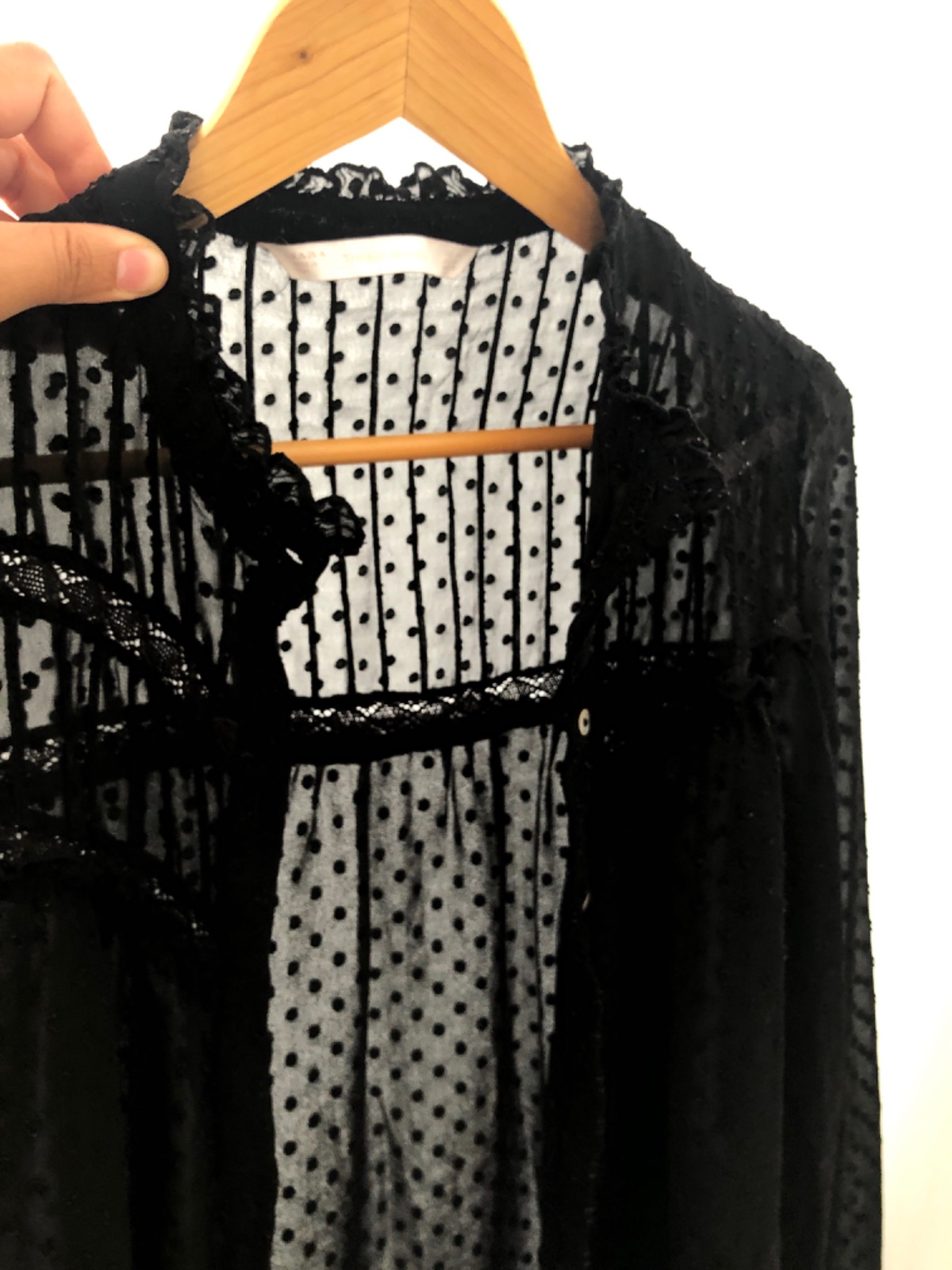 Chemisier Zara manches bouffantes