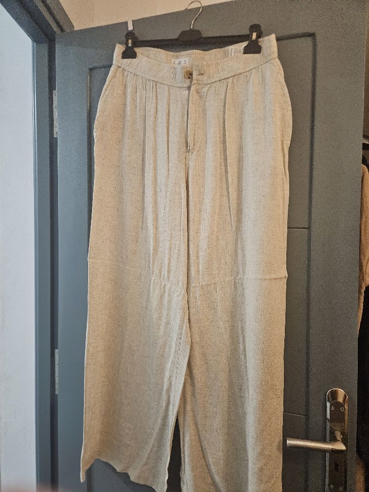 Pantalon en lin lefties قمراية