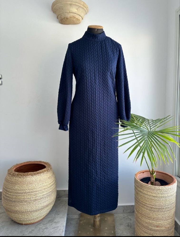 Robe bleue roi chic
