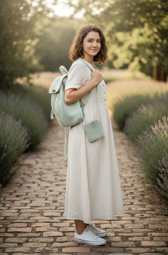 Sac+porte-monnaie beige 