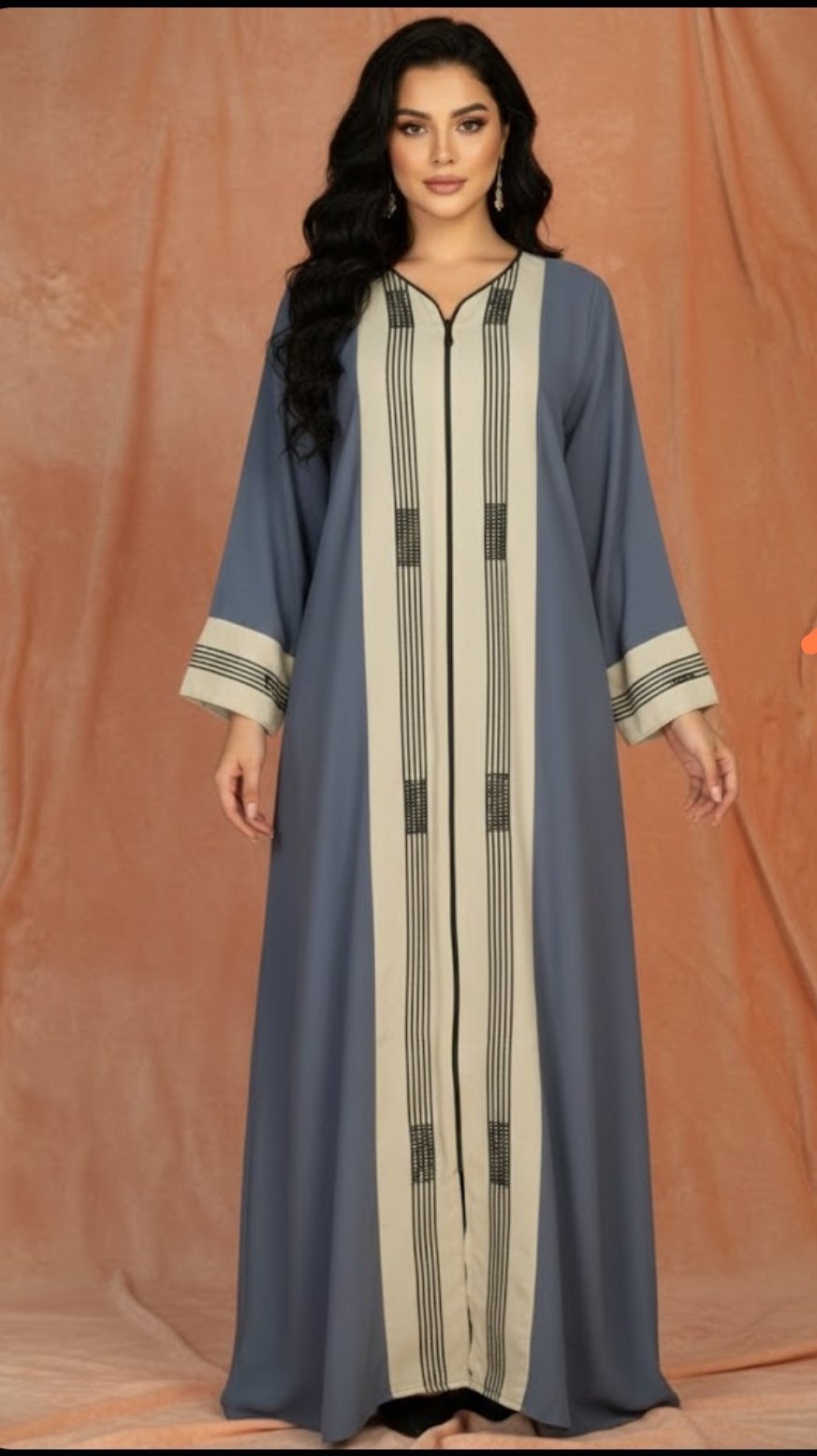 Abaya gris 
