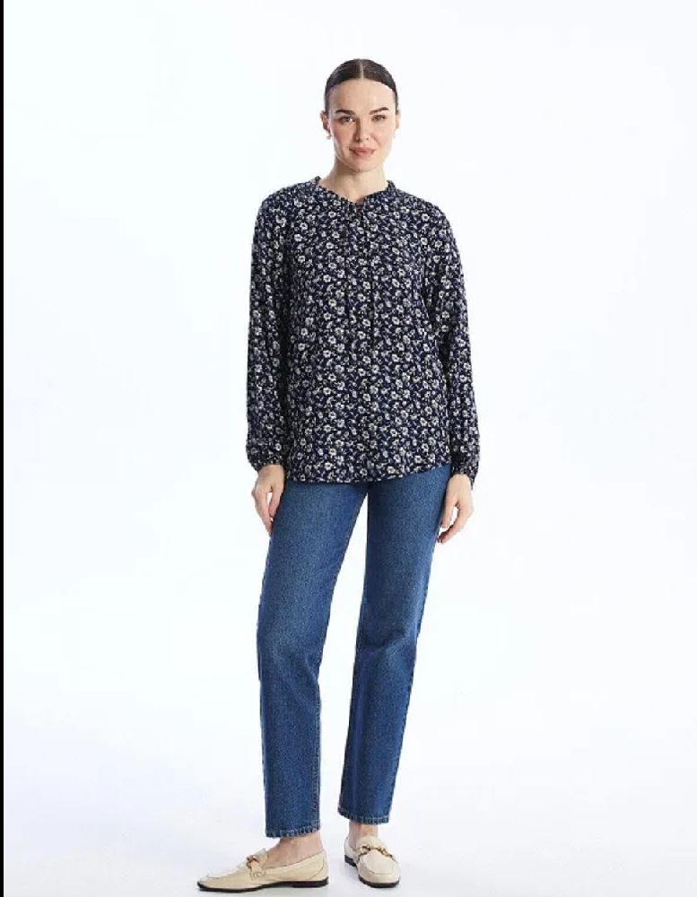 Chemise fleurie noir 
