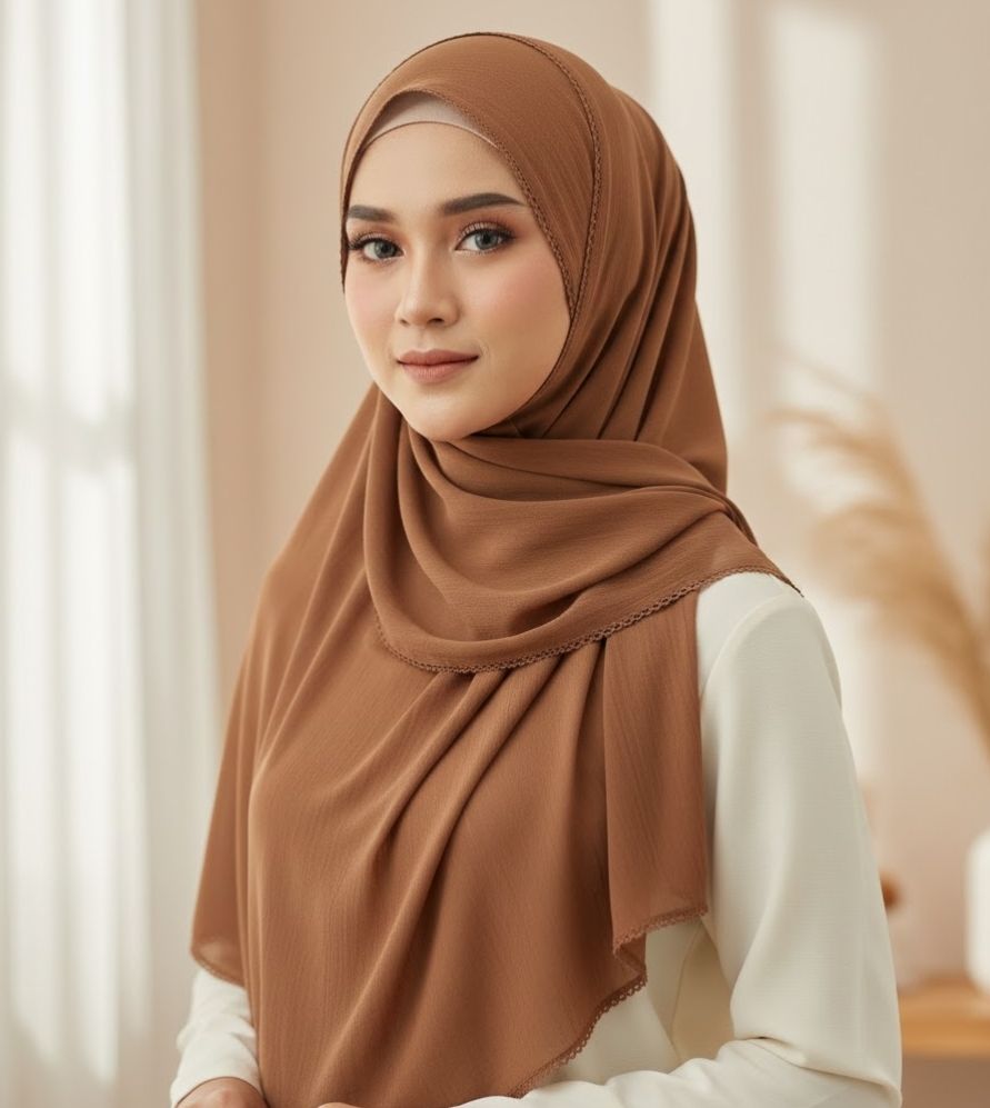 Foulard marron 