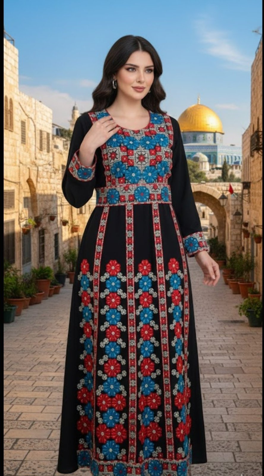 Robe palestiniens noir