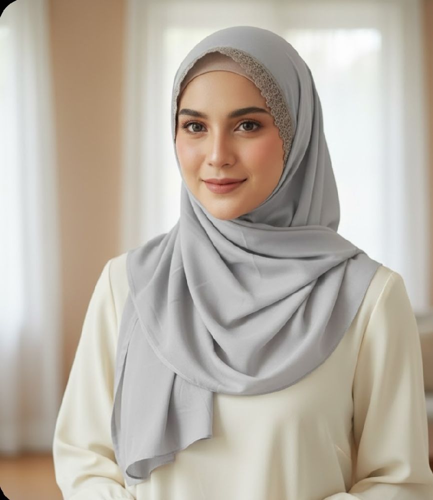 Foulard rose 