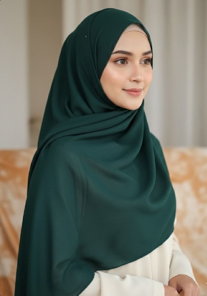 Foulard carré vert 