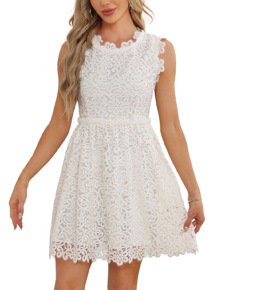 Robe blanc dentelle 