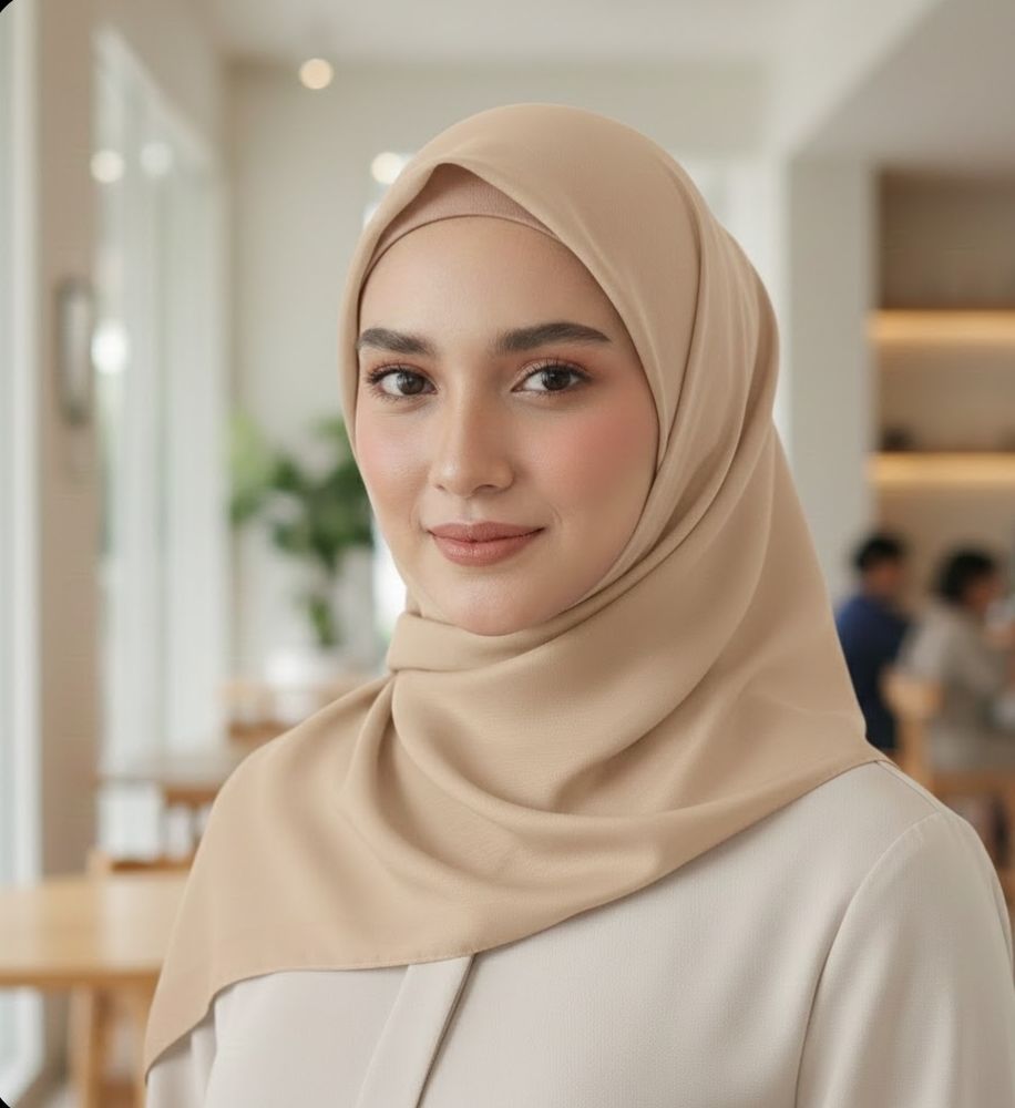Foulard beige clair 