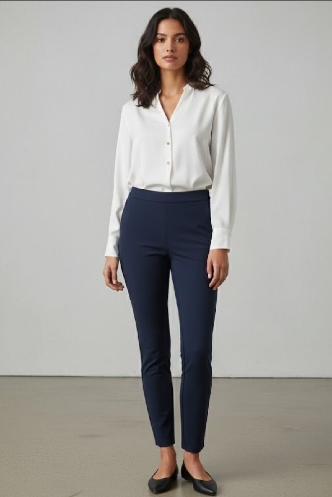 Pantalon mango bleu roi 