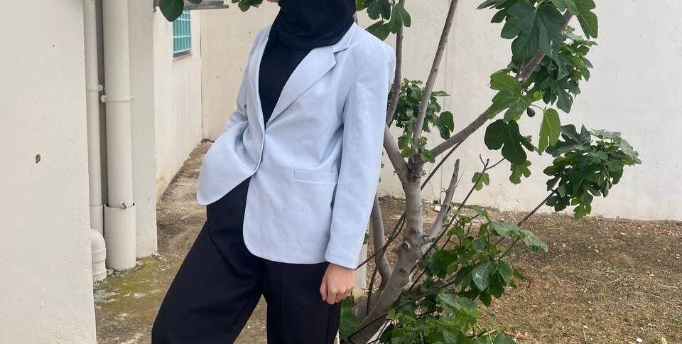 Veste bleue ciel Sport chic