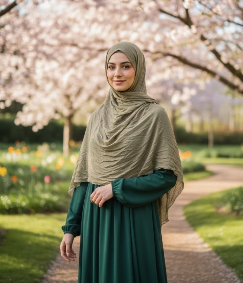 Hijab beige bonnet 