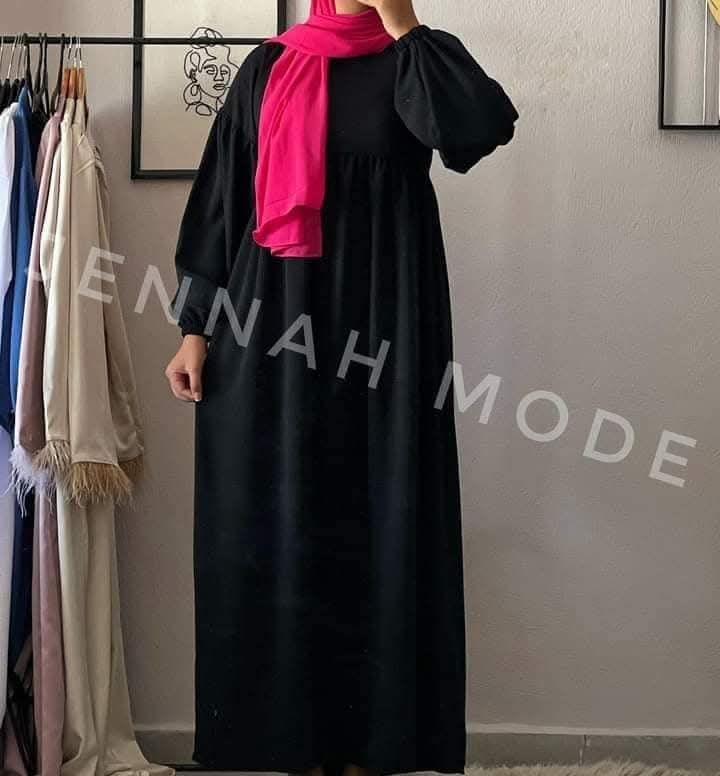 Robe noire jannah Mode 