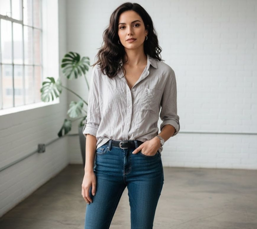 Chemise rose bébé 