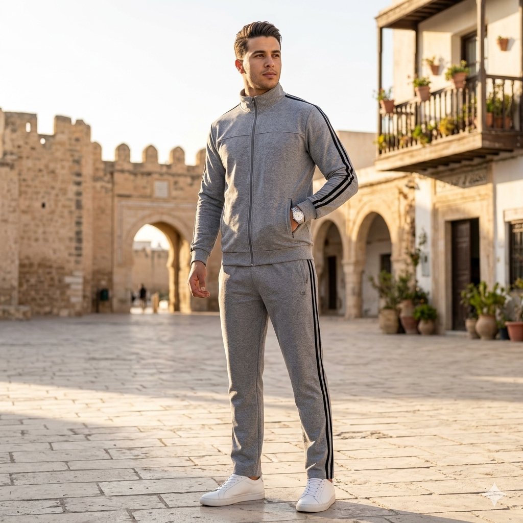 Set homme gris sport 