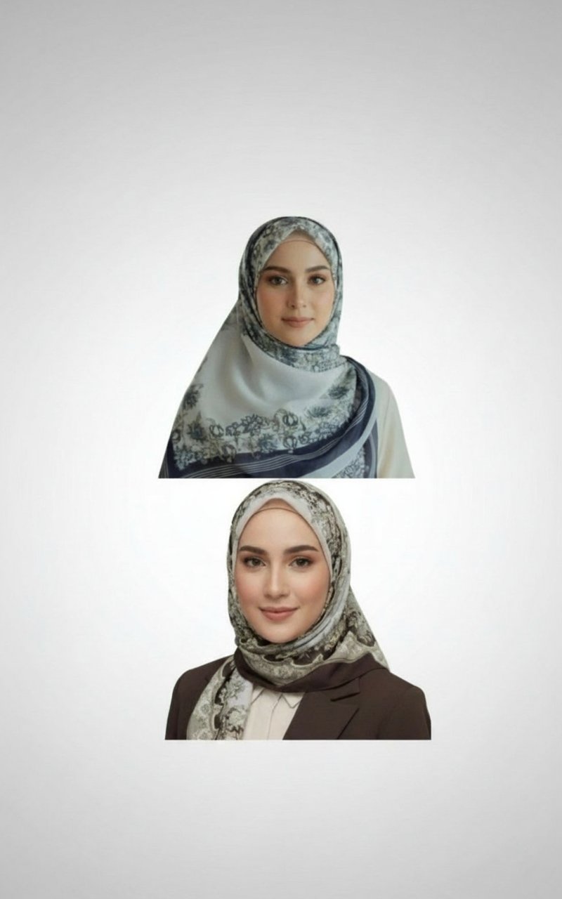 Lots 2 foulard noir et bleu Roi 