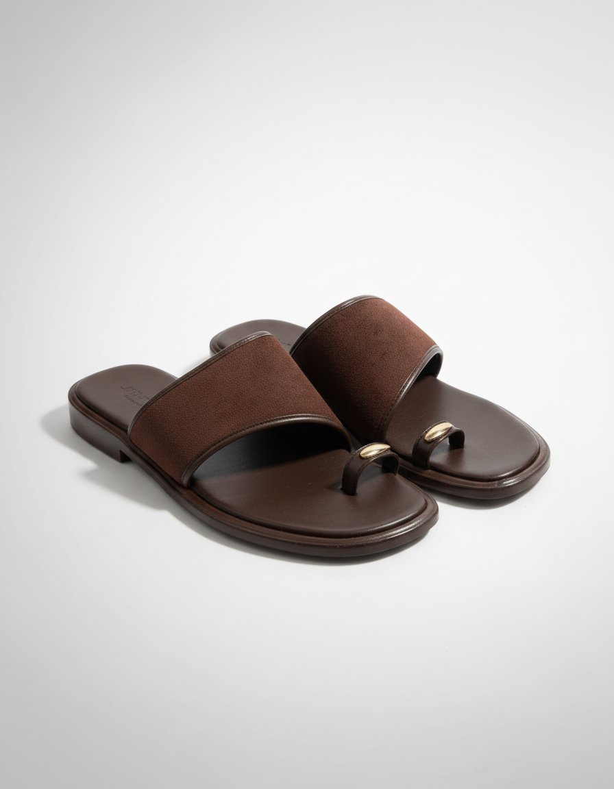 Mules marron foncé 